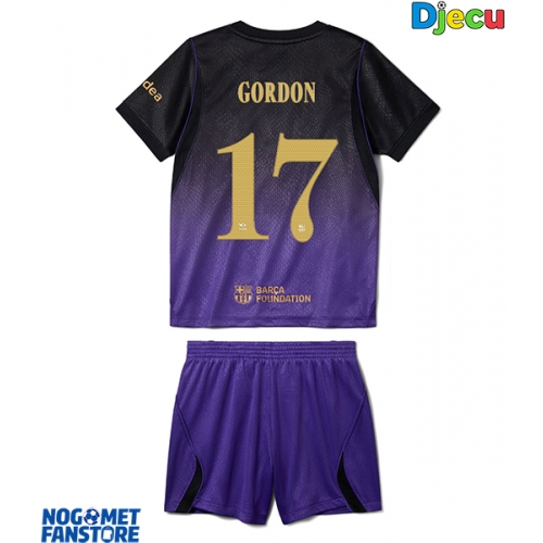 Barcelona Anthony Gordon #17 Gostujuci Dres za djecu 2026-27 Kratak Rukav (+ Kratke hlače)